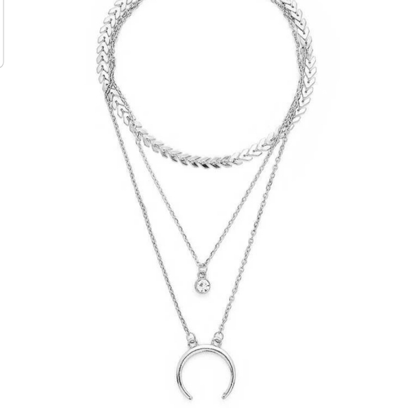 *Rica* Layered Moon necklace - Picture 2 of 3